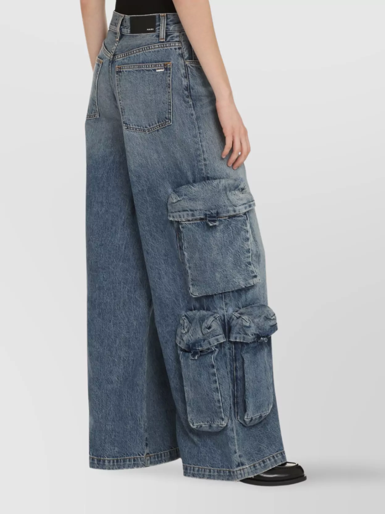 Amiri Wide-Leg Baggy Cargo Jeans