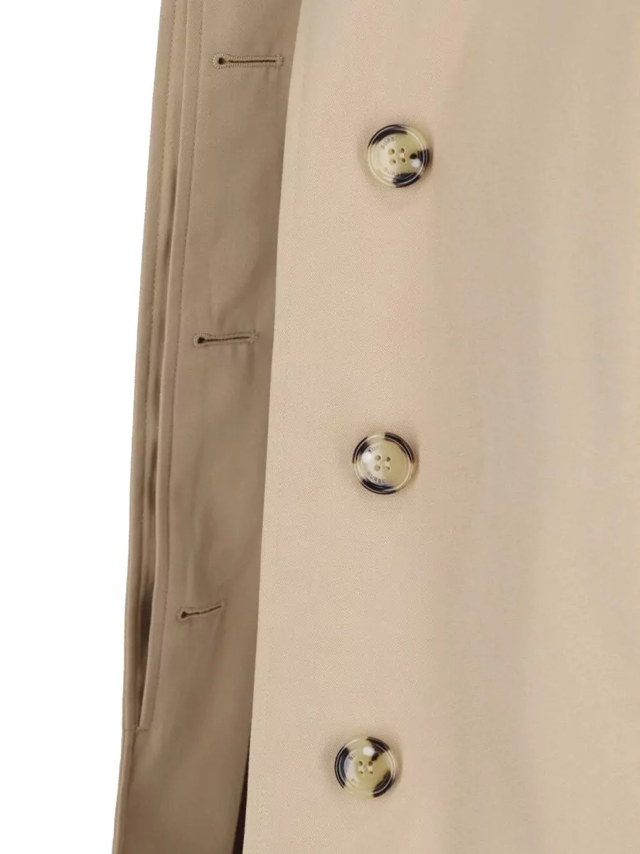 Burberry Cotton Single Breasted Trench Coat