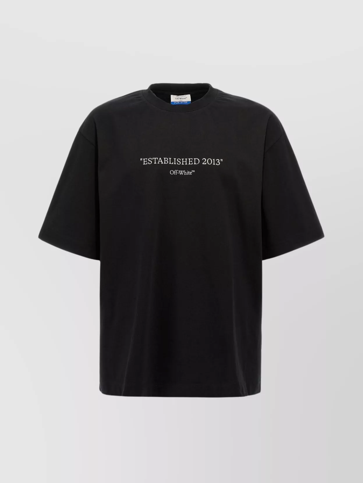 Off-white 2013 Crew Neck Printed T-shirt In Black