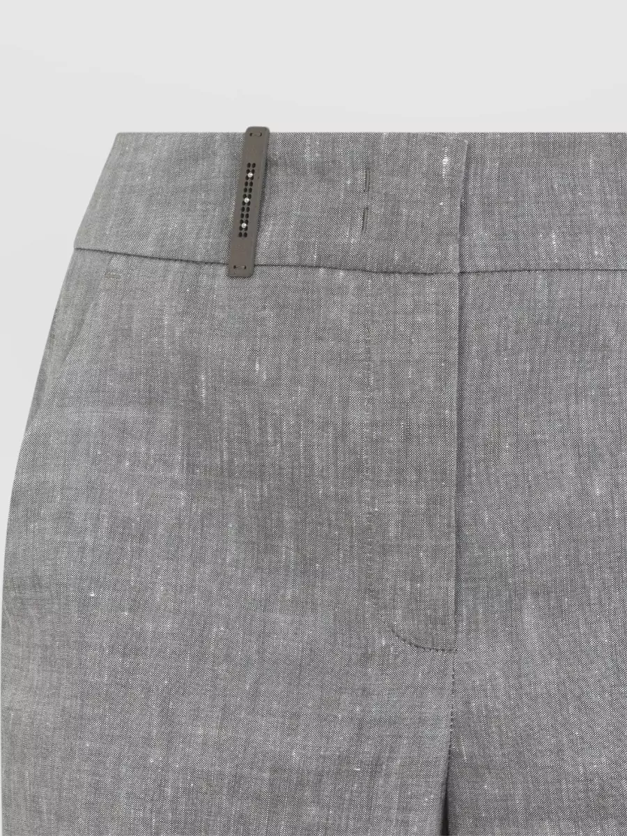 Peserico Tailored Trousers Belt Loops Front Crease