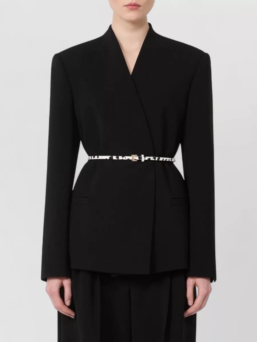Sportmax Quinoa Jacket Belted Waist Fitted Silhouette