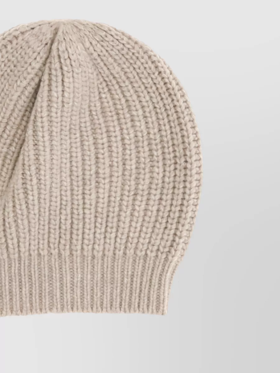 Brunello Cucinelli Cashmere Silk Ribbed Beanie