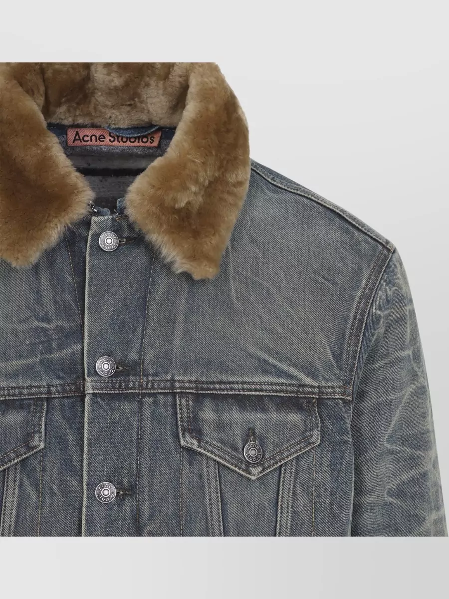 Acne Studios Denim Single Breasted Coat