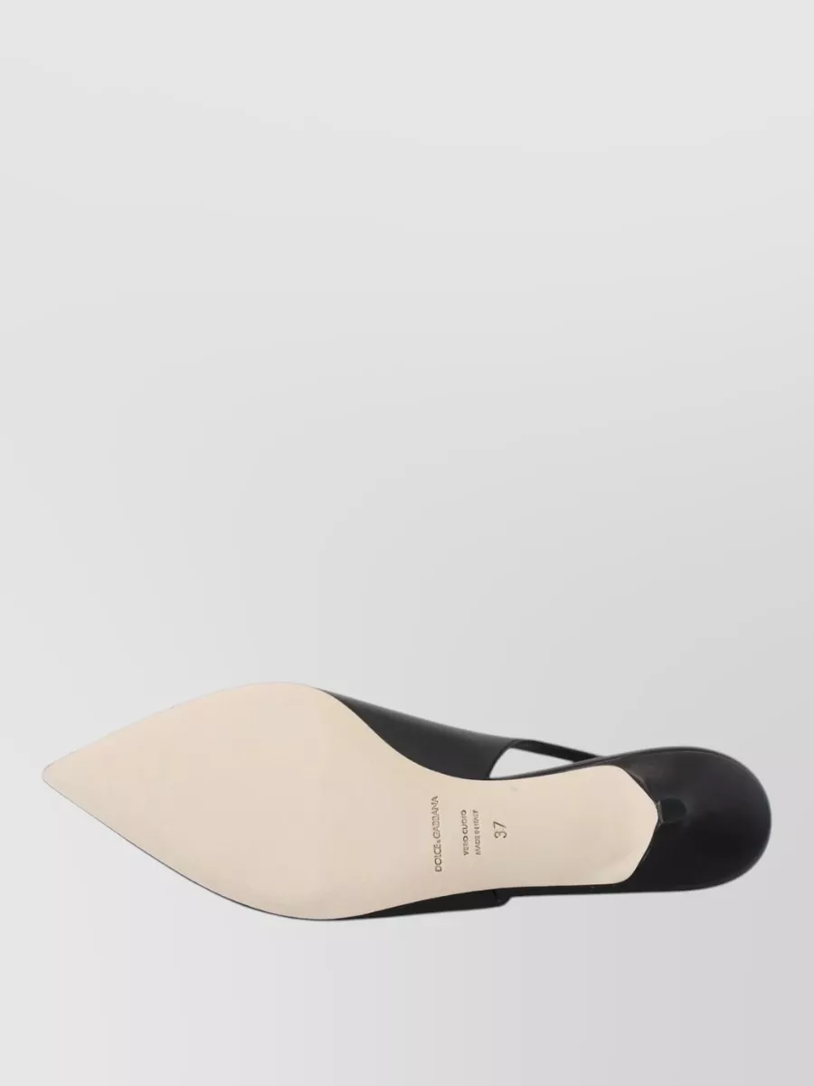 Dolce&Gabbana Leather Slingback Sandals