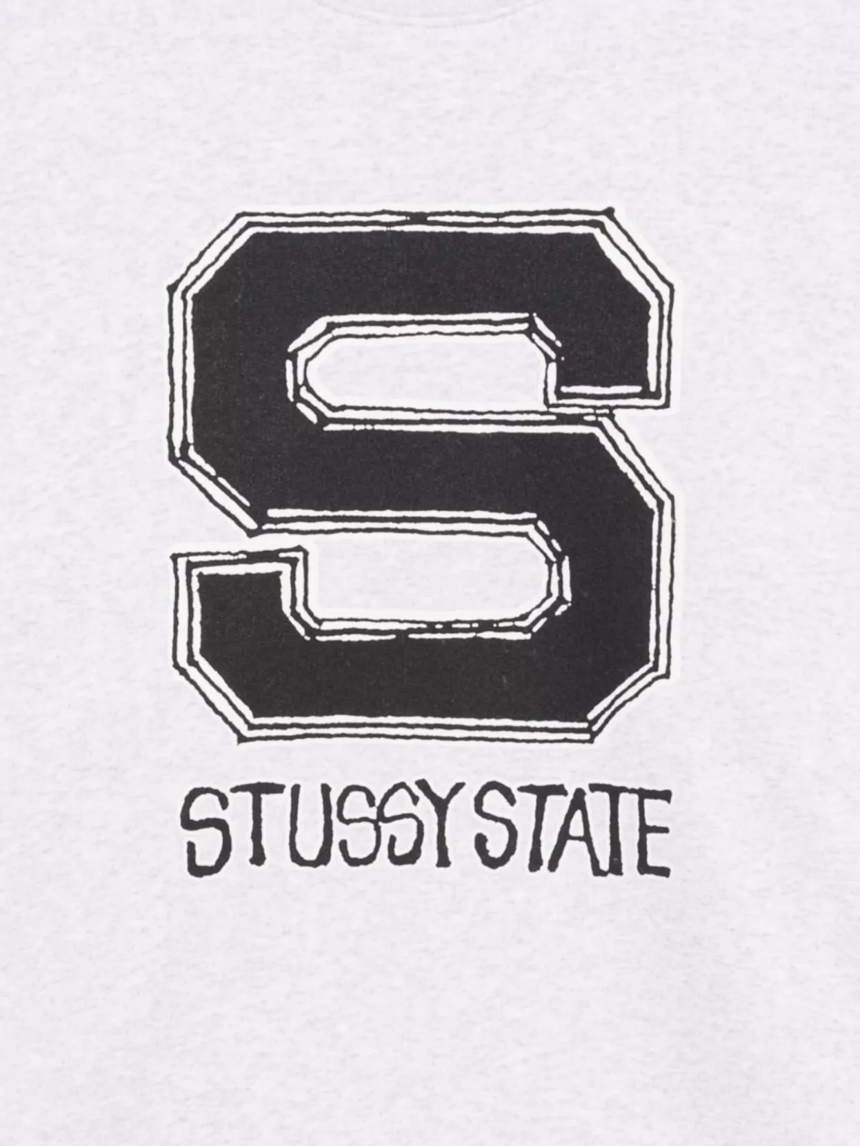 Stüssy Graphic Print Crew Neck Long Sleeve Sweater