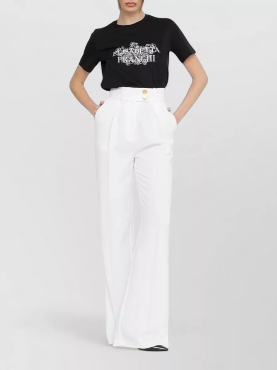 Elisabetta Franchi High-Rise Tailored Trousers