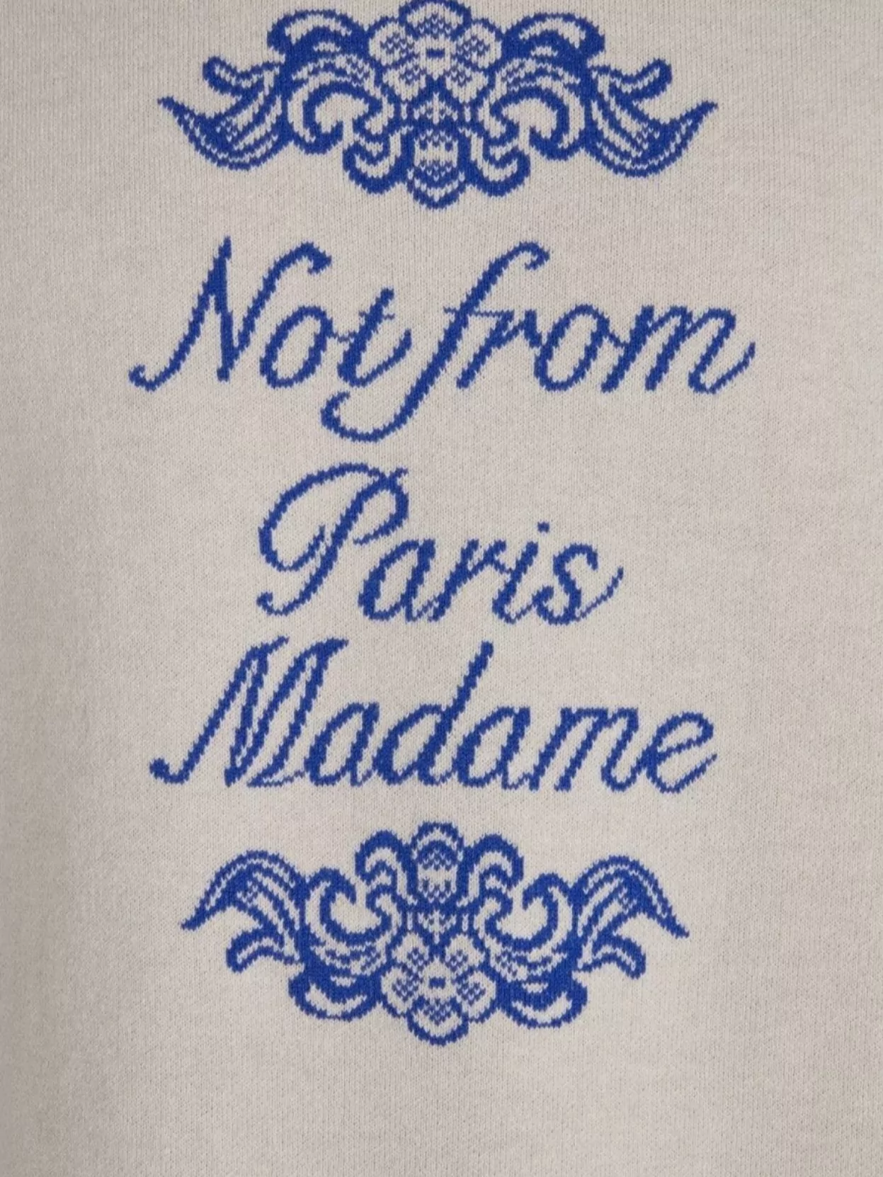 Drôle De Monsieur Cotton Crew-Neck Sweatshirt Embroidered Design