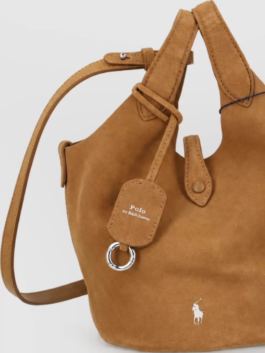Polo Ralph Lauren Suede Leather Bucket Bag