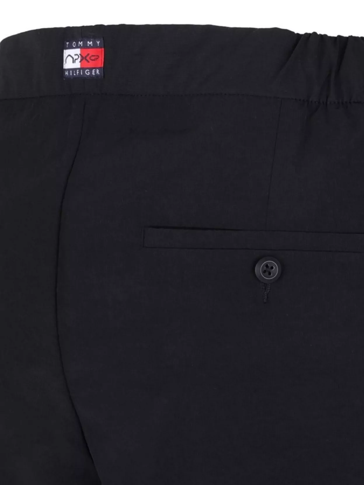 Tommy Hilfiger Tailored Shorts With Buttoned Back Pockets In Black