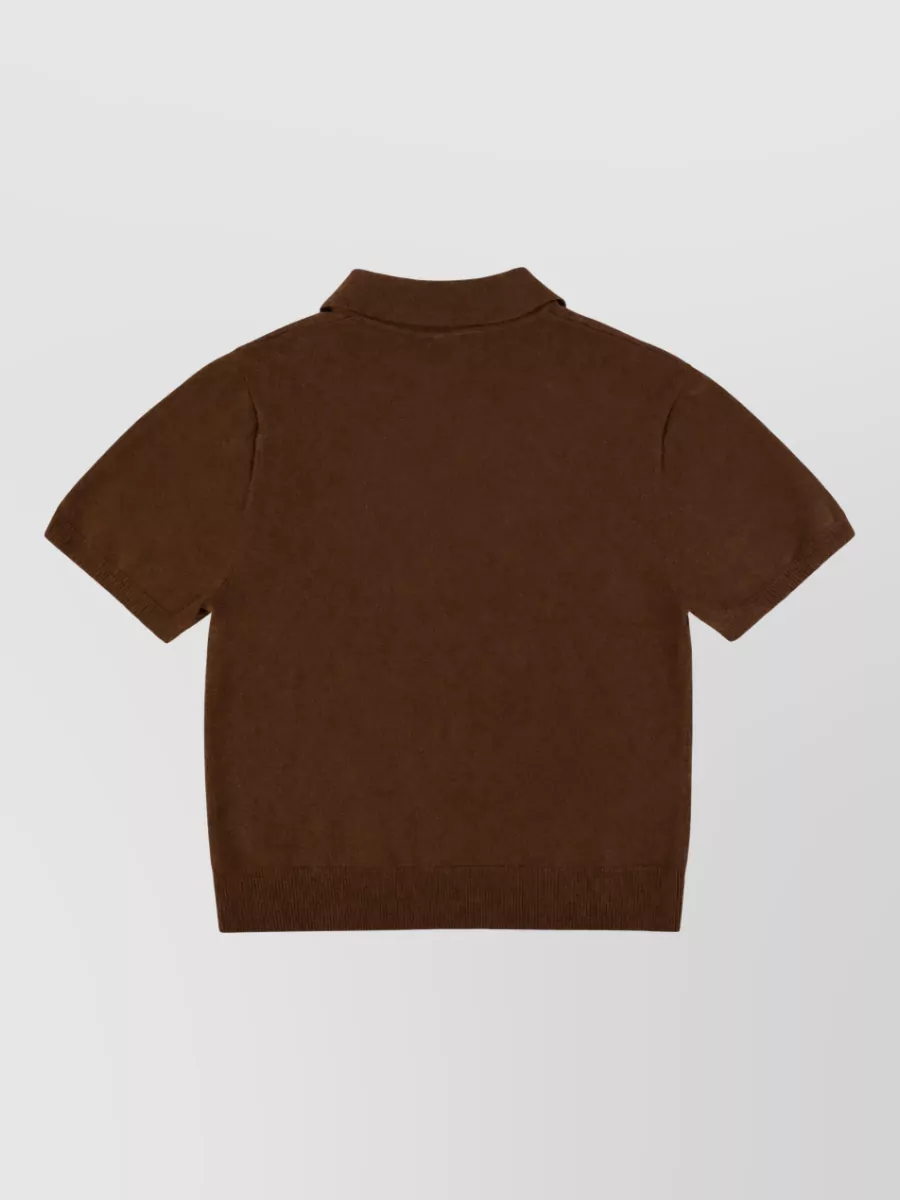Entire Studios Cashmere Knit Polo Shirt