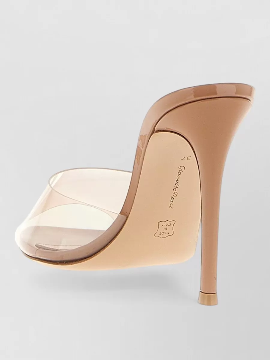 Gianvito Rossi Elle Sandals Pointed Toe Transparent Strap