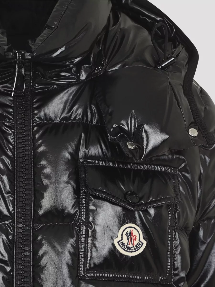 Moncler Down Hooded Short Puffer Jacket