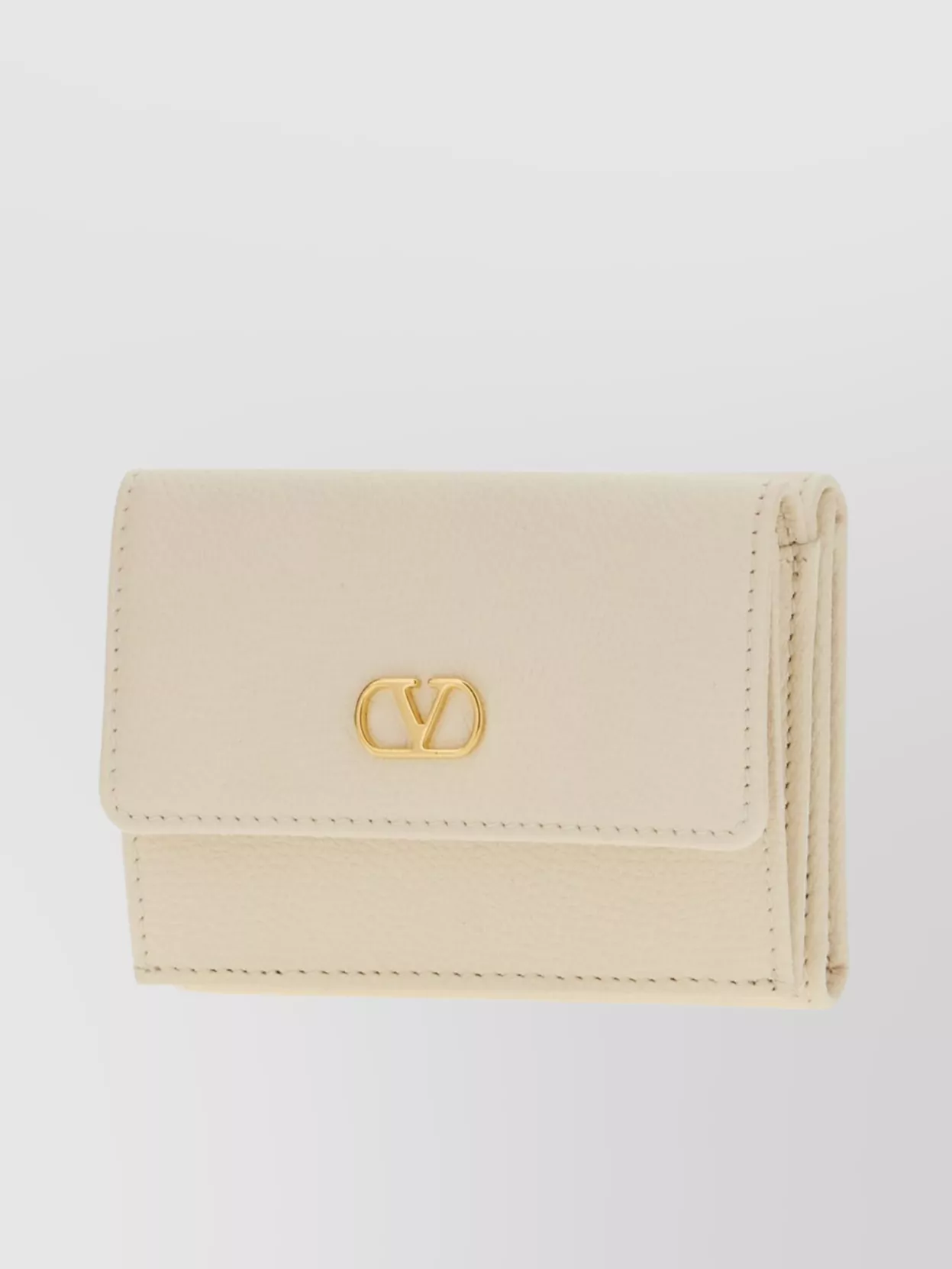 Valentino Garavani Leather Wallet Stitch Detailing