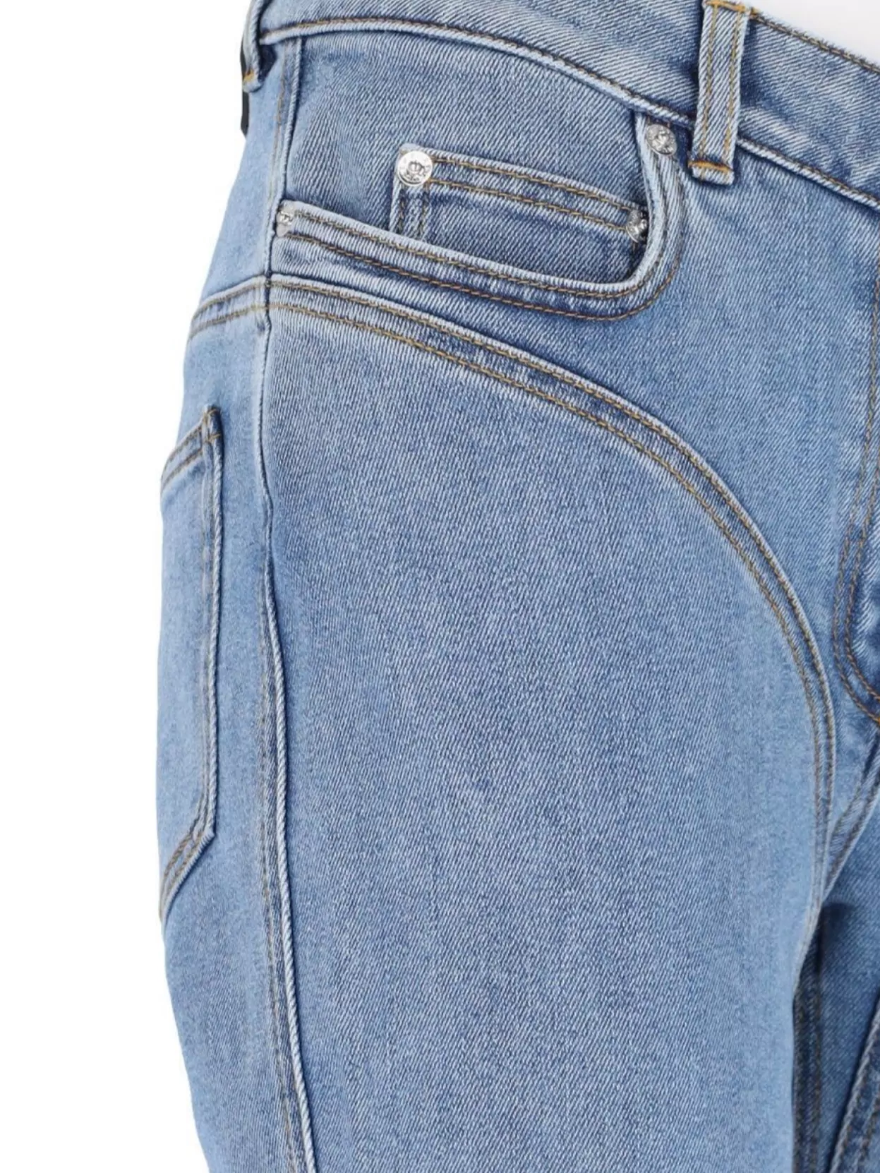 Mugler Straight Flared High-waisted Trousers