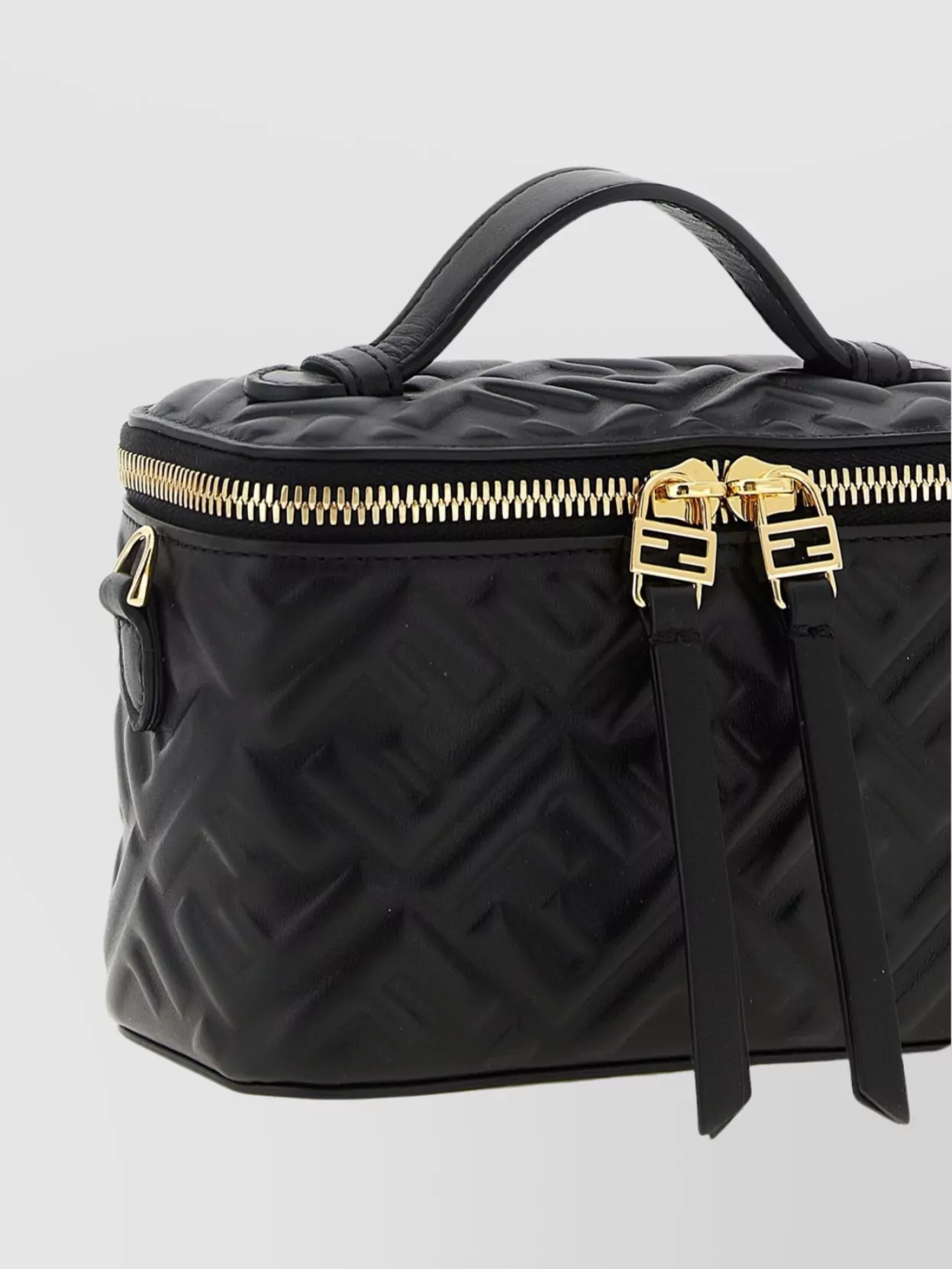 Fendi Quilted Texture Top Handle Handbag