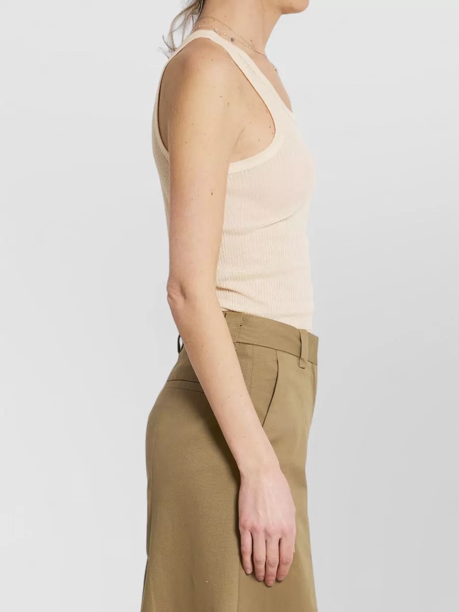 Lemaire Silk Blend Ribbed Tank Top