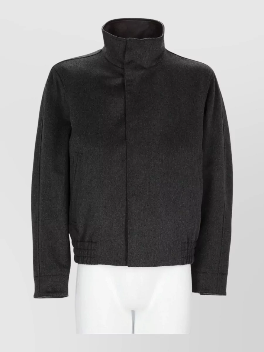 Lardini wool padded bomber jacket