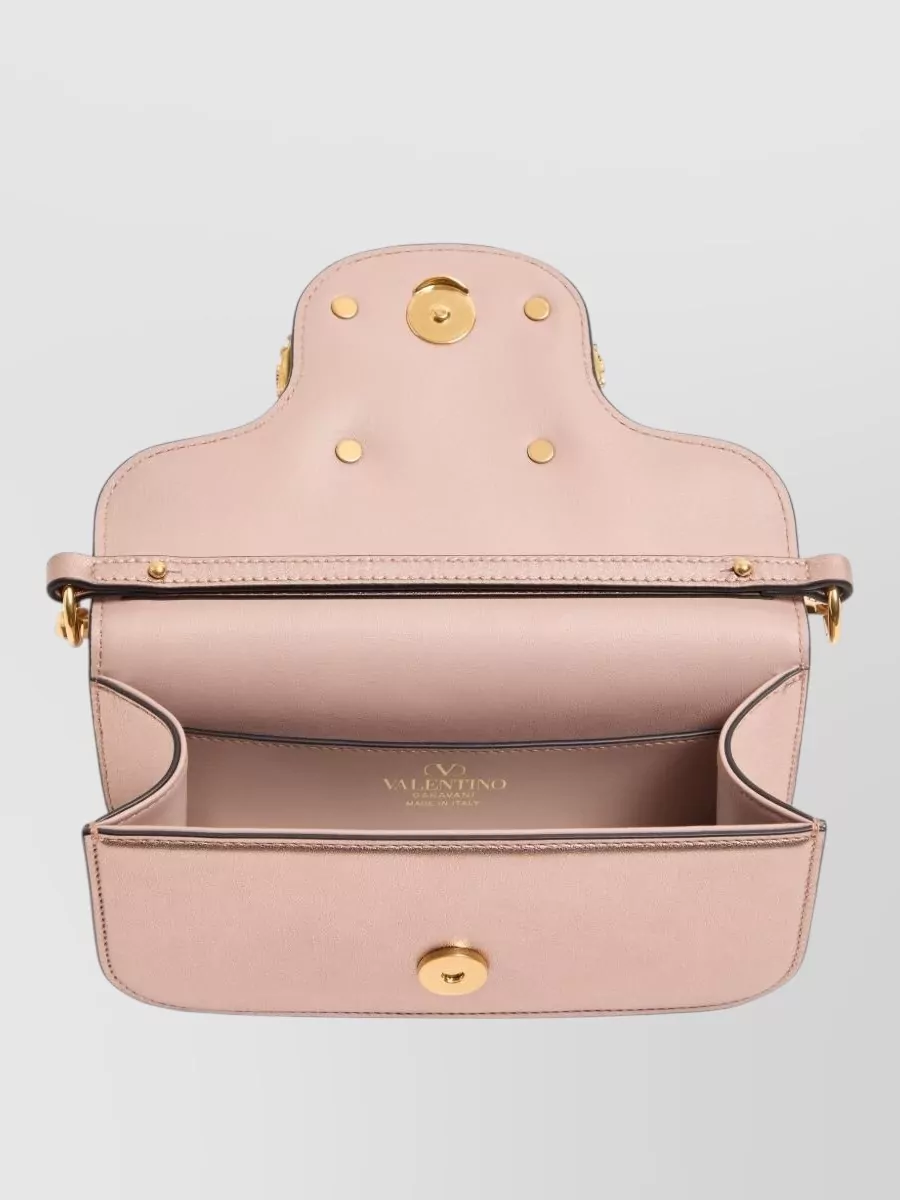 Valentino Garavani Small Leather Shoulder Bag With Chain Strap