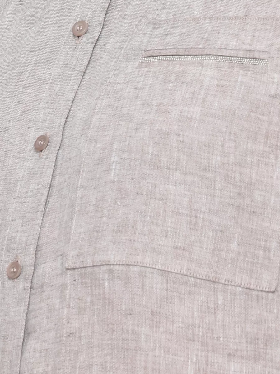 Peserico Linen 3/4-Sleeve Shirt