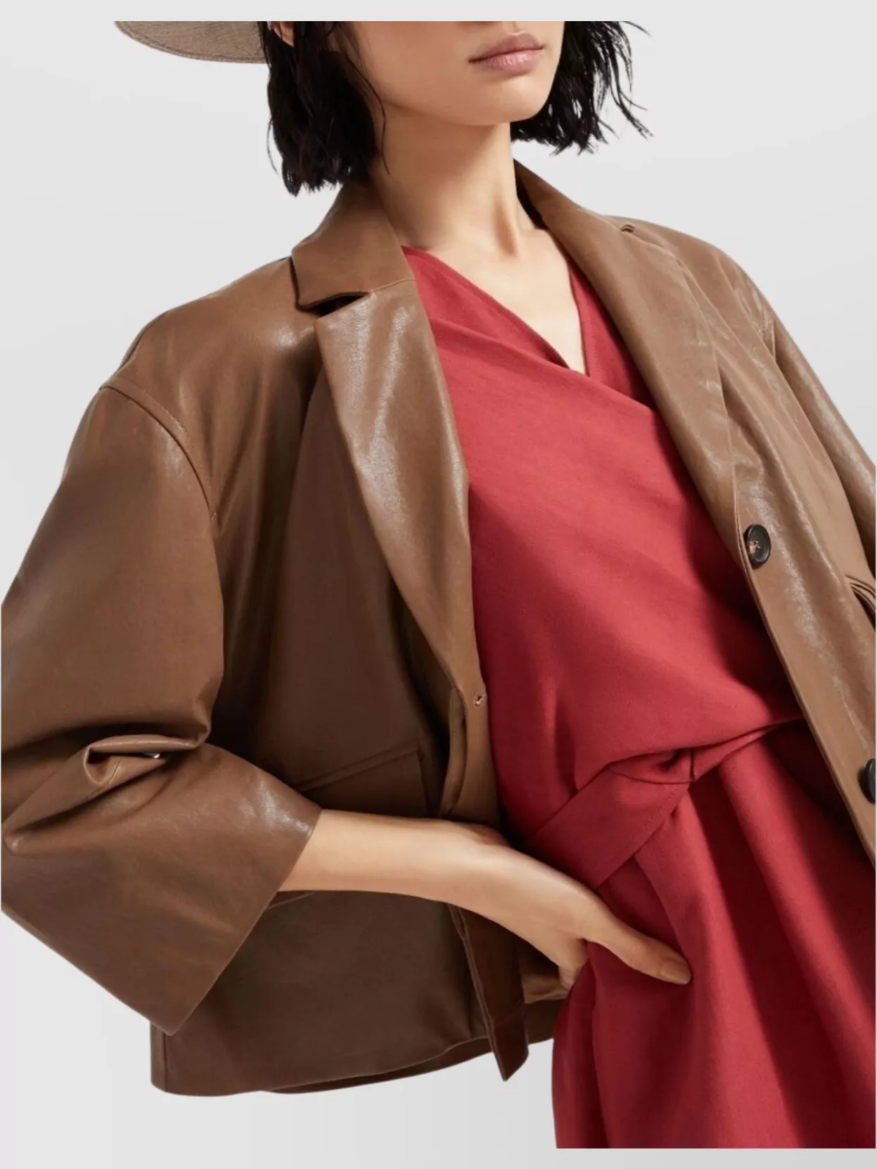 Brunello Cucinelli Linen Dress Wrap Effect