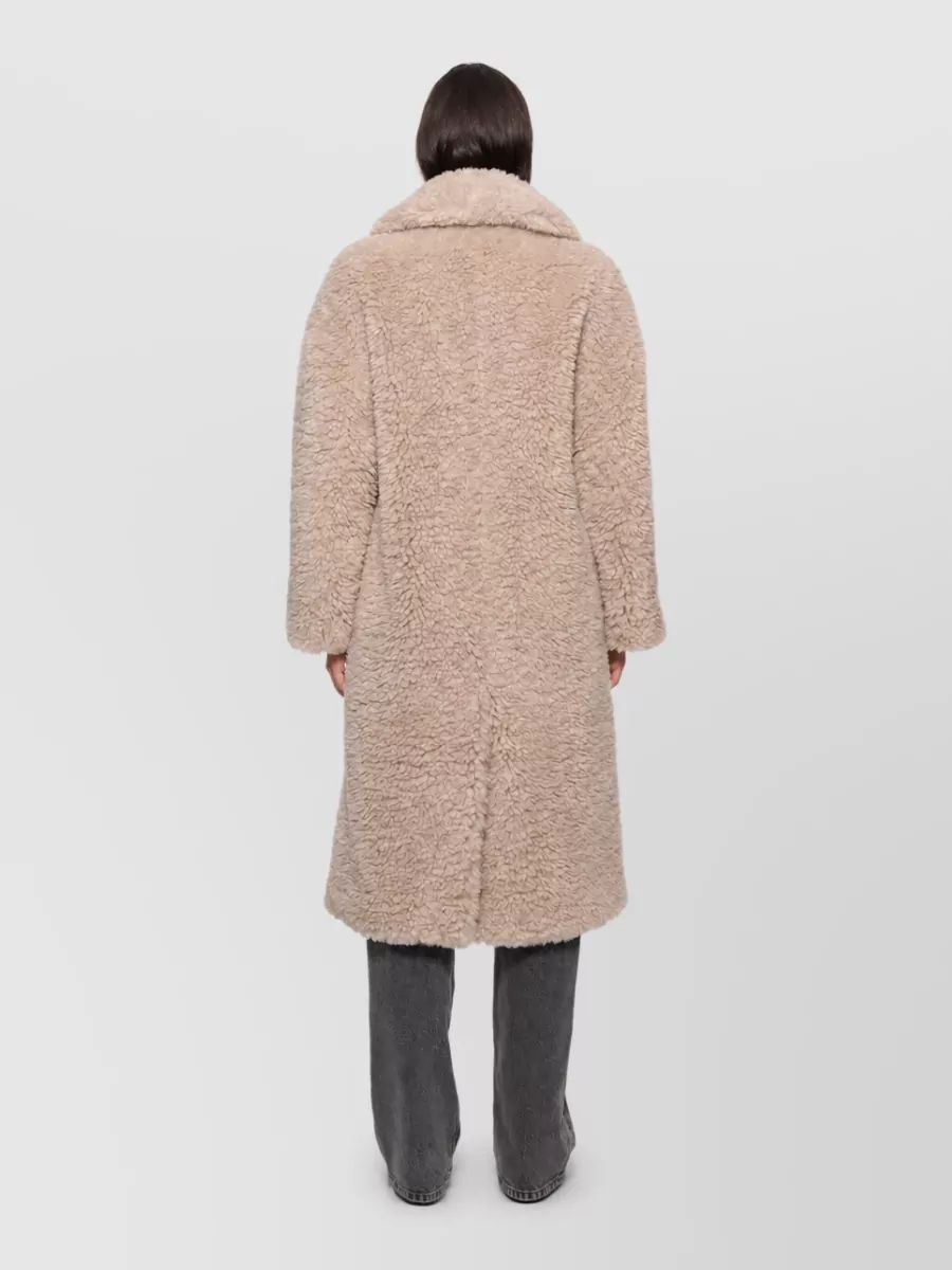 Stand Studio Oversized Long Faux Fur Coat