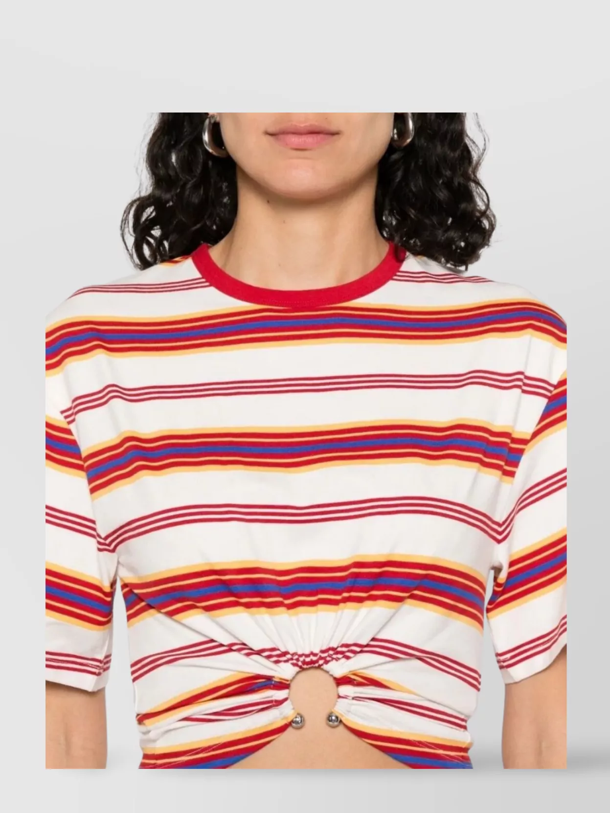 Paco Rabanne Short Sleeve Striped T-Shirt Twist