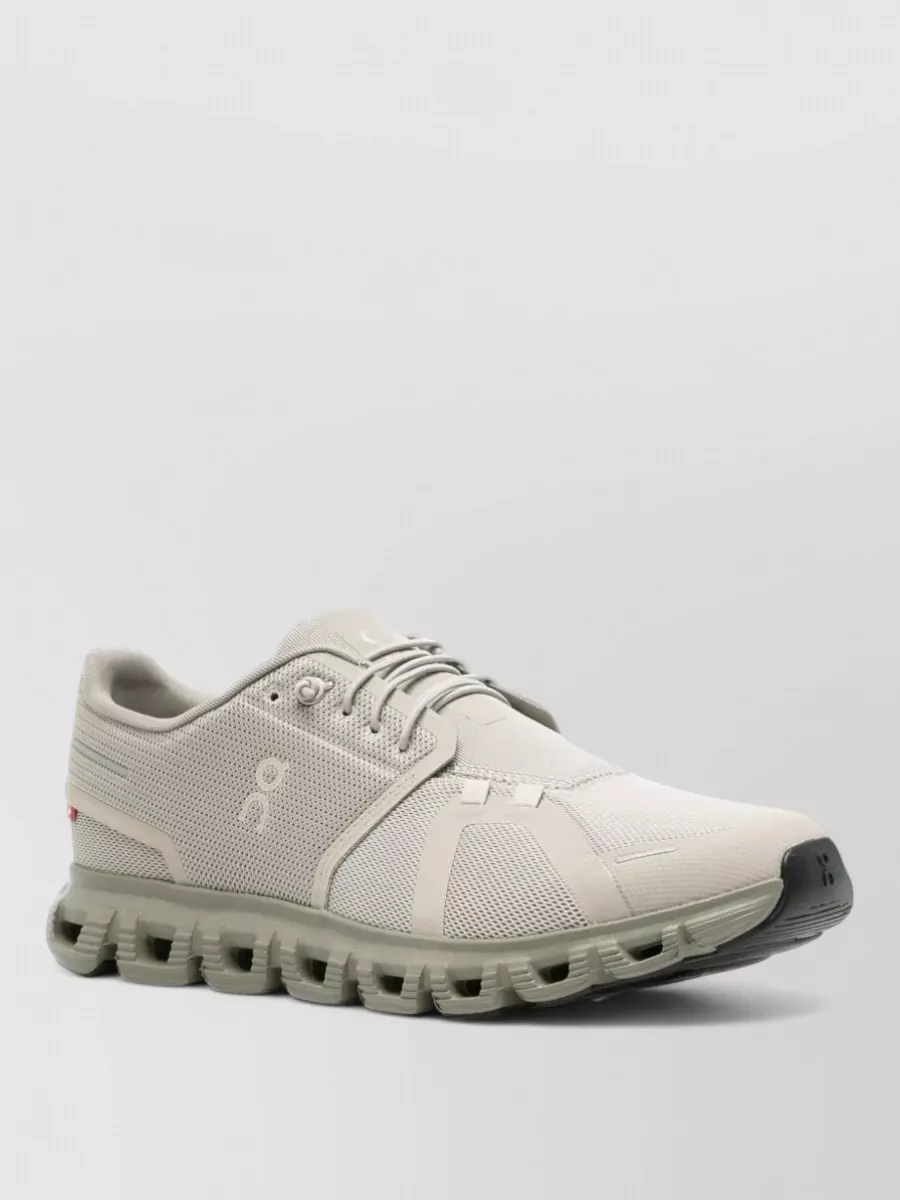 On Running Silk mesh logo-print lace-up sneakers