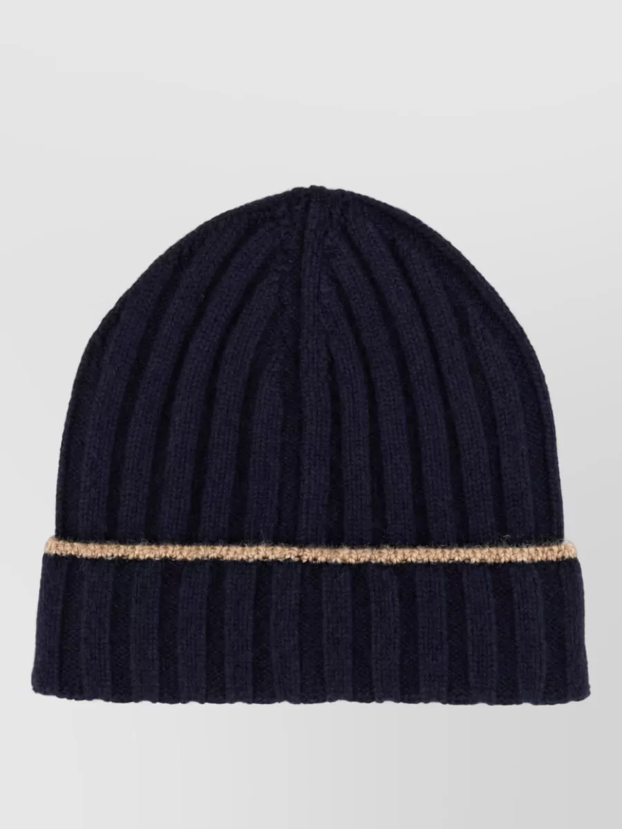 Brunello Cucinelli ribbed cashmere beanie