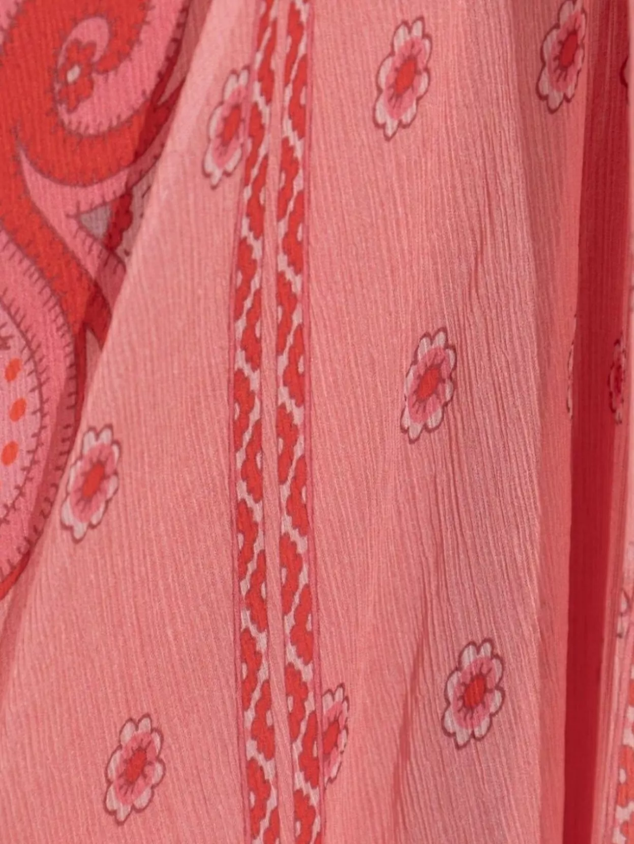 Etro Printed Twisted Silk Maxi Dress In Pink