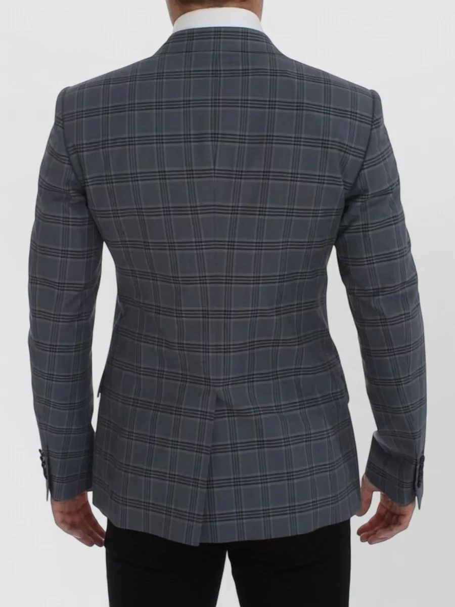 Dolce&Gabbana Checked Slim-Fit Single-Breasted Blazer