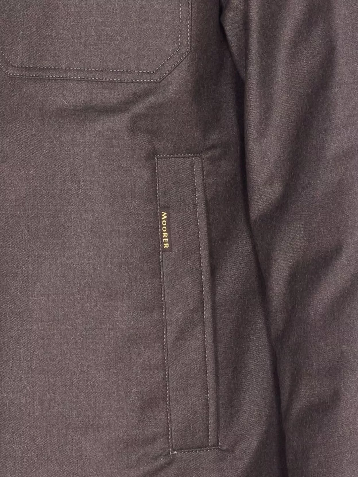 Moorer High Neck Long Sleeve Padded Blazer