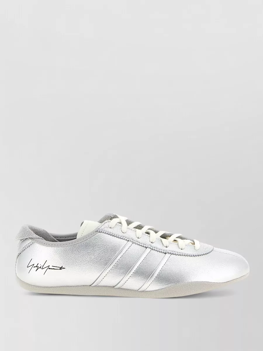Y-3 Leather Lace-Up Sneakers