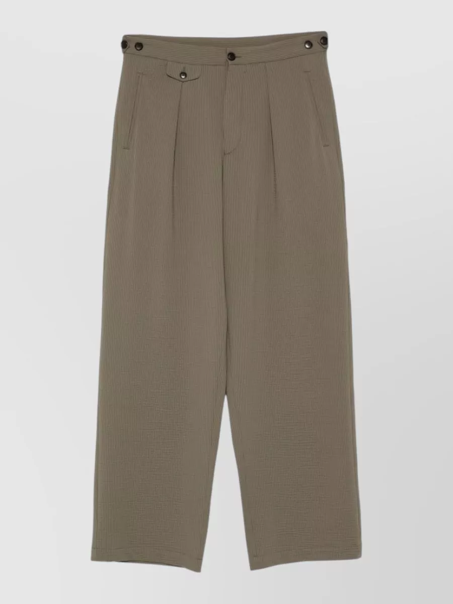 Emporio Armani Pleated Wide-Leg Trousers