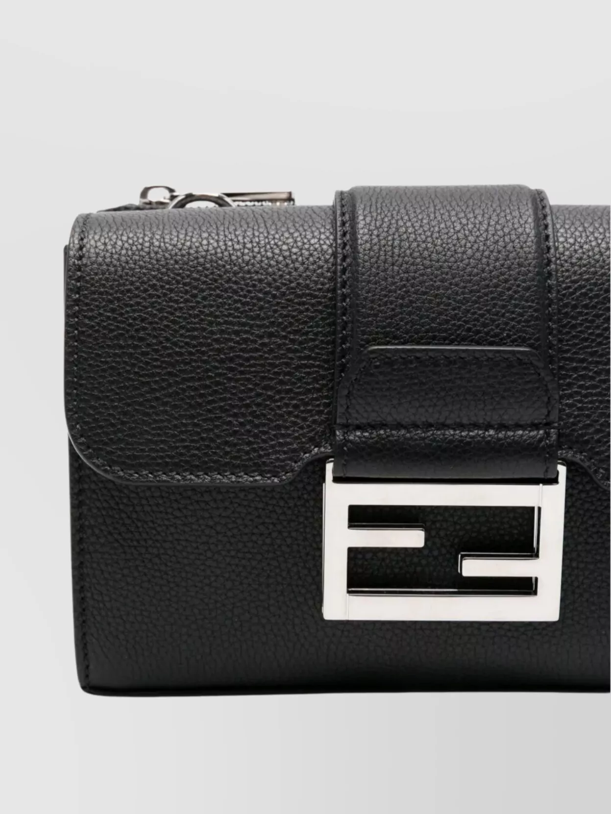 Fendi Leather Double Messenger Bag