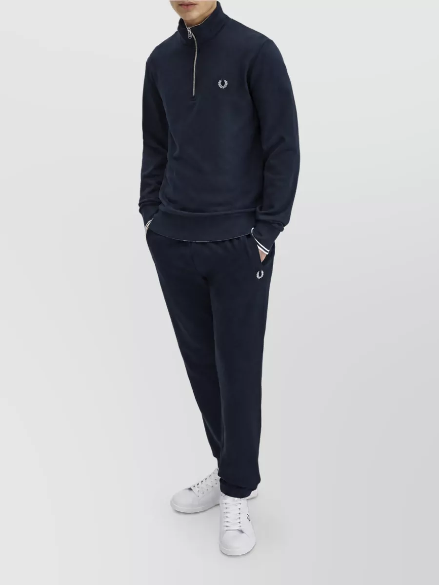 Fred Perry Cotton Half Zip Jacket