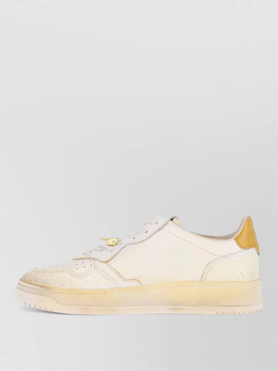 Autry Leather Low Top Lace Up Shoes