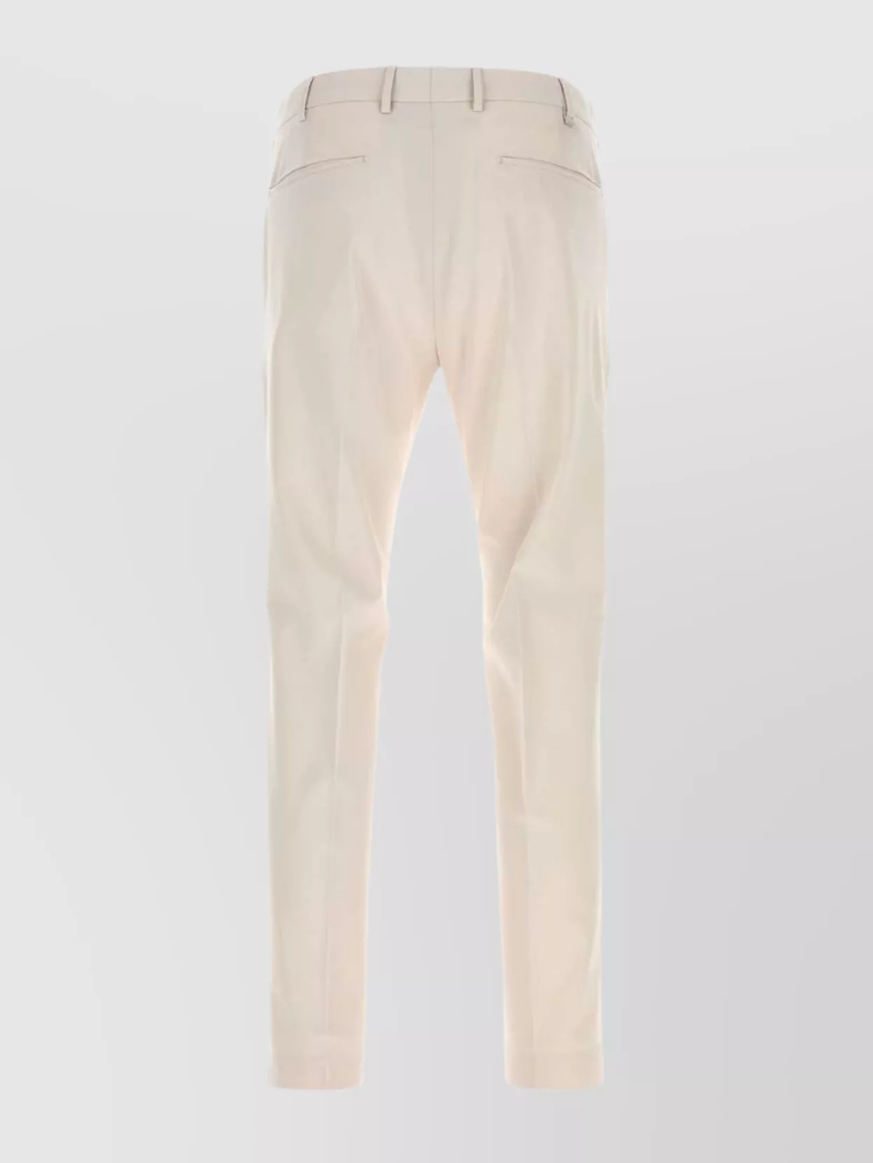 Pt Torino Wool Stretch Pant With Back Pockets In Neutral