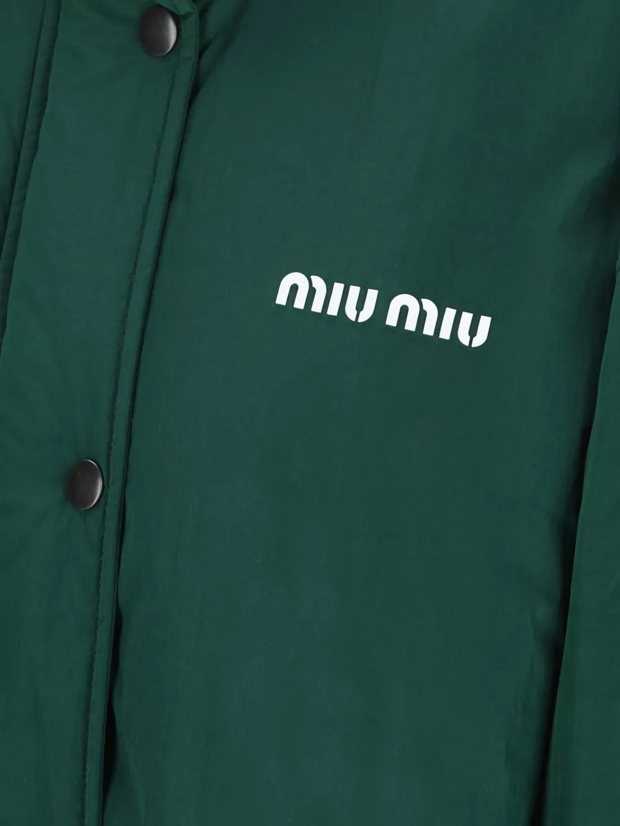 Miu Miu Stand Collar Long Sleeve Jacket