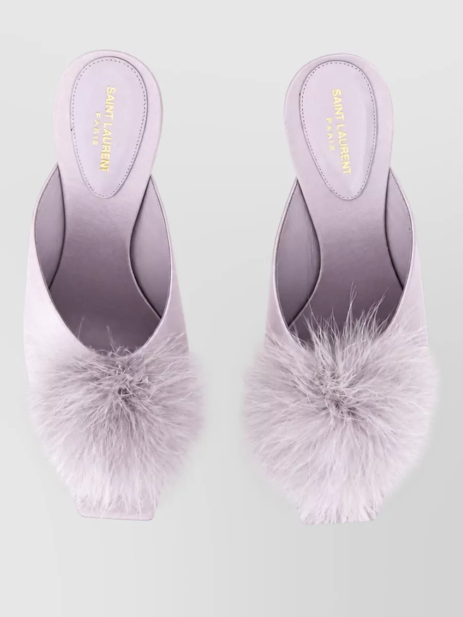 Saint Laurent Silk Mules