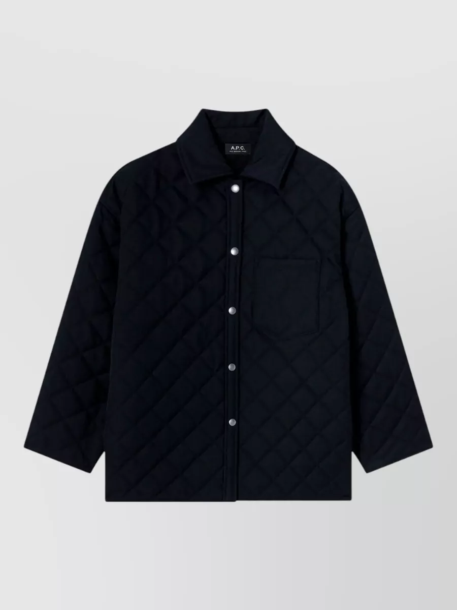 A.P.C. quilted oversized coat