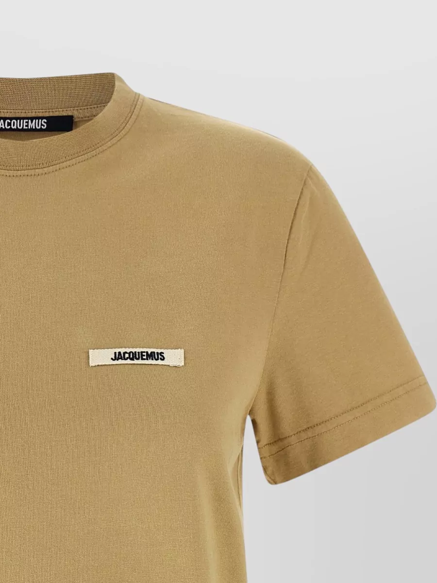 Jacquemus Grosgrain Detail Crew Neck Short Sleeve Top