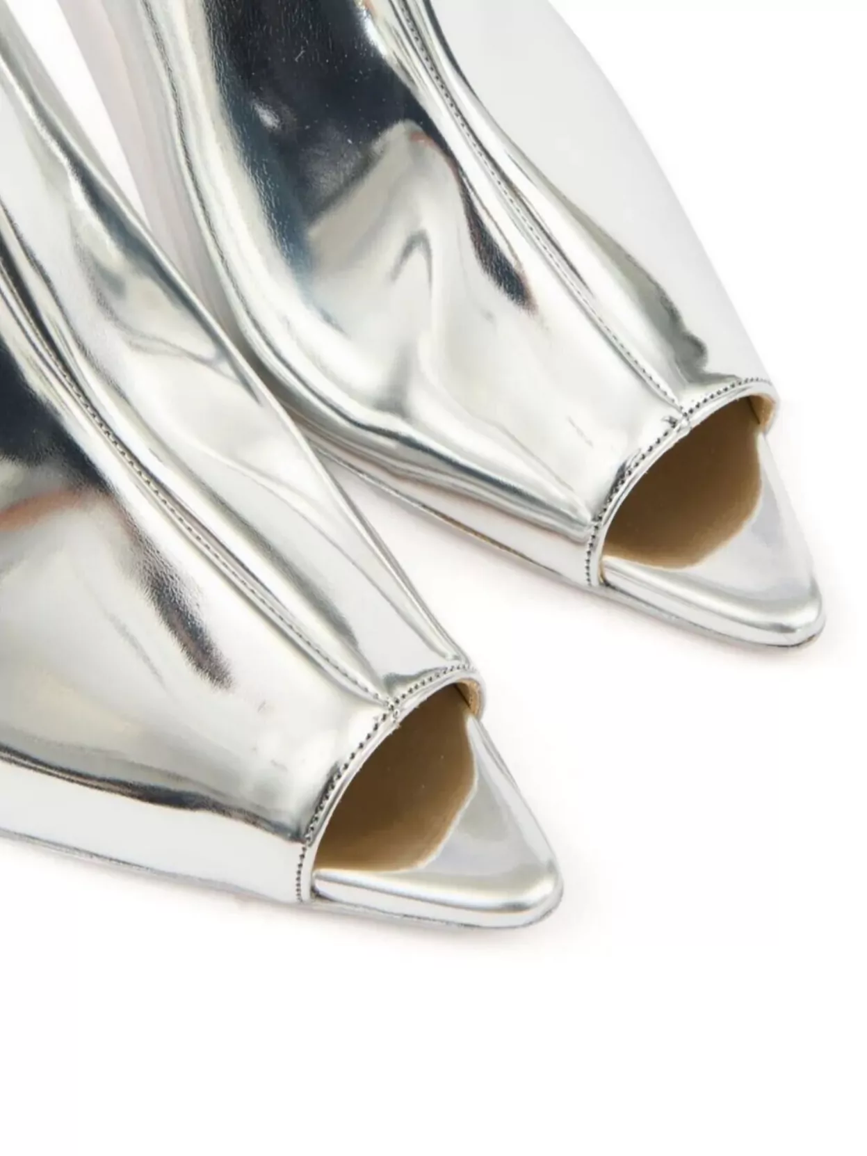 Mm6 Maison Margiela Metallic Open Toe Sandals