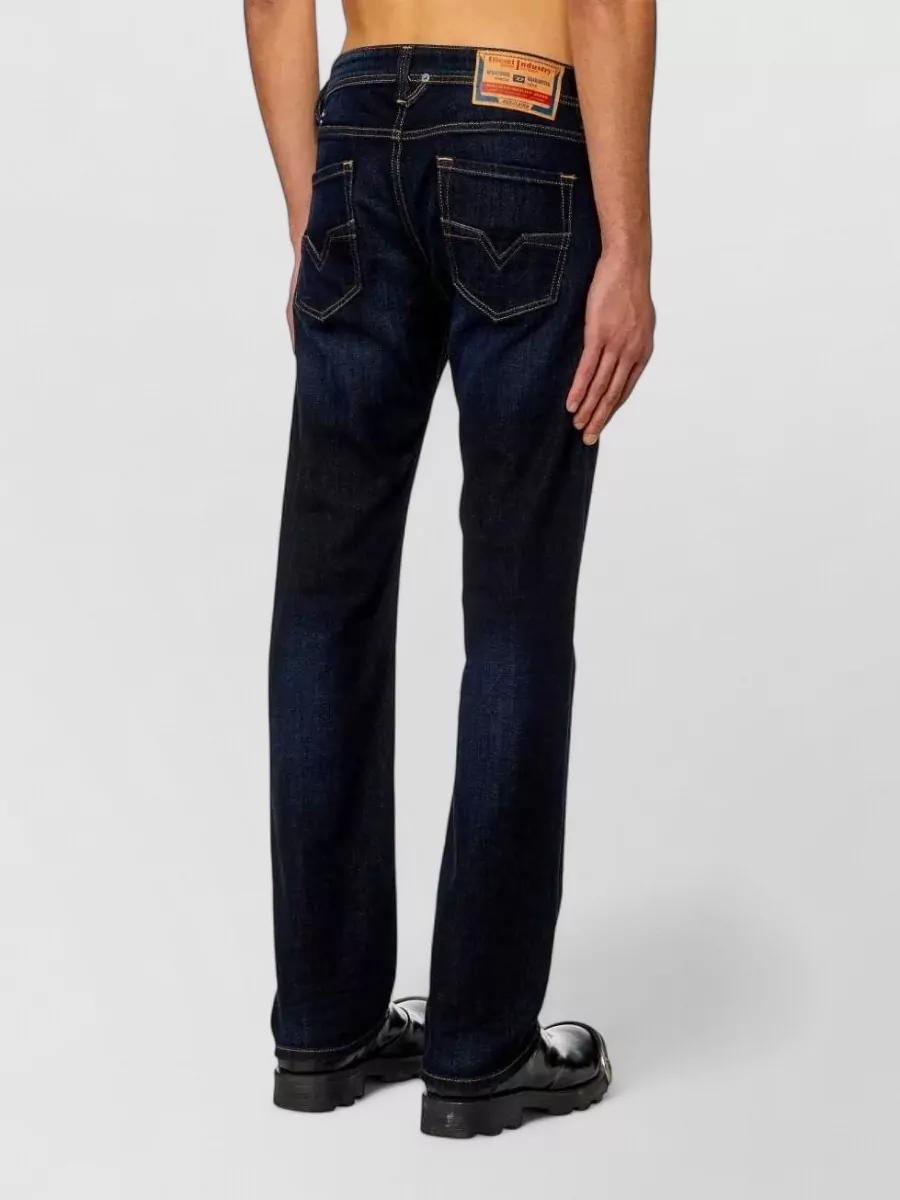 Diesel Denim Low-Rise Straight-Leg Jeans