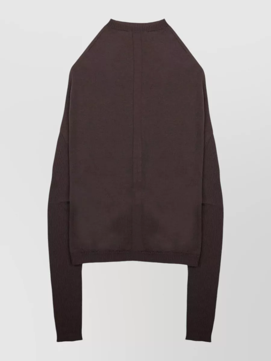 Rick Owens wool long-sleeve sweatshirt