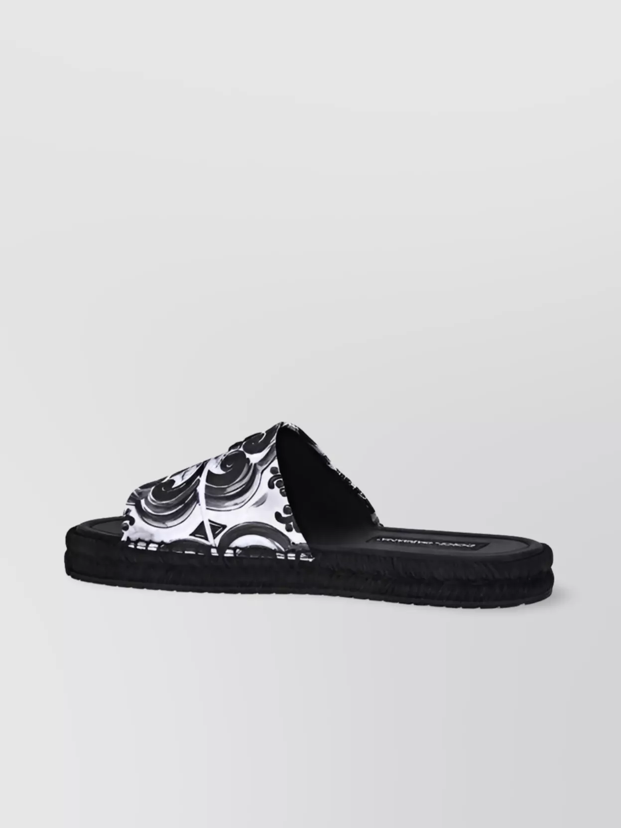 Dolce&Gabbana Shell Print Cotton Sandals
