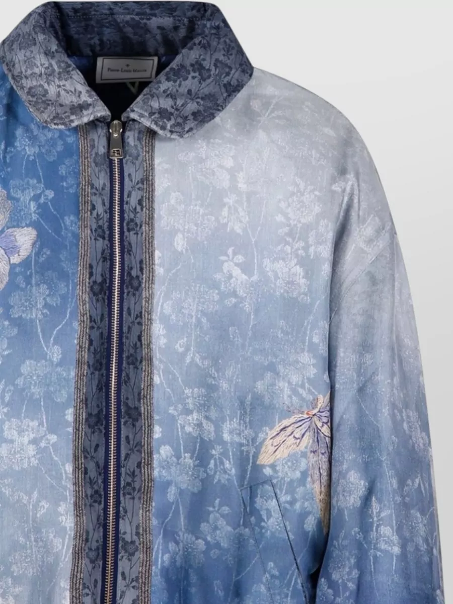 Pierre Louise Mascia Silk Printed Bomber Jacket