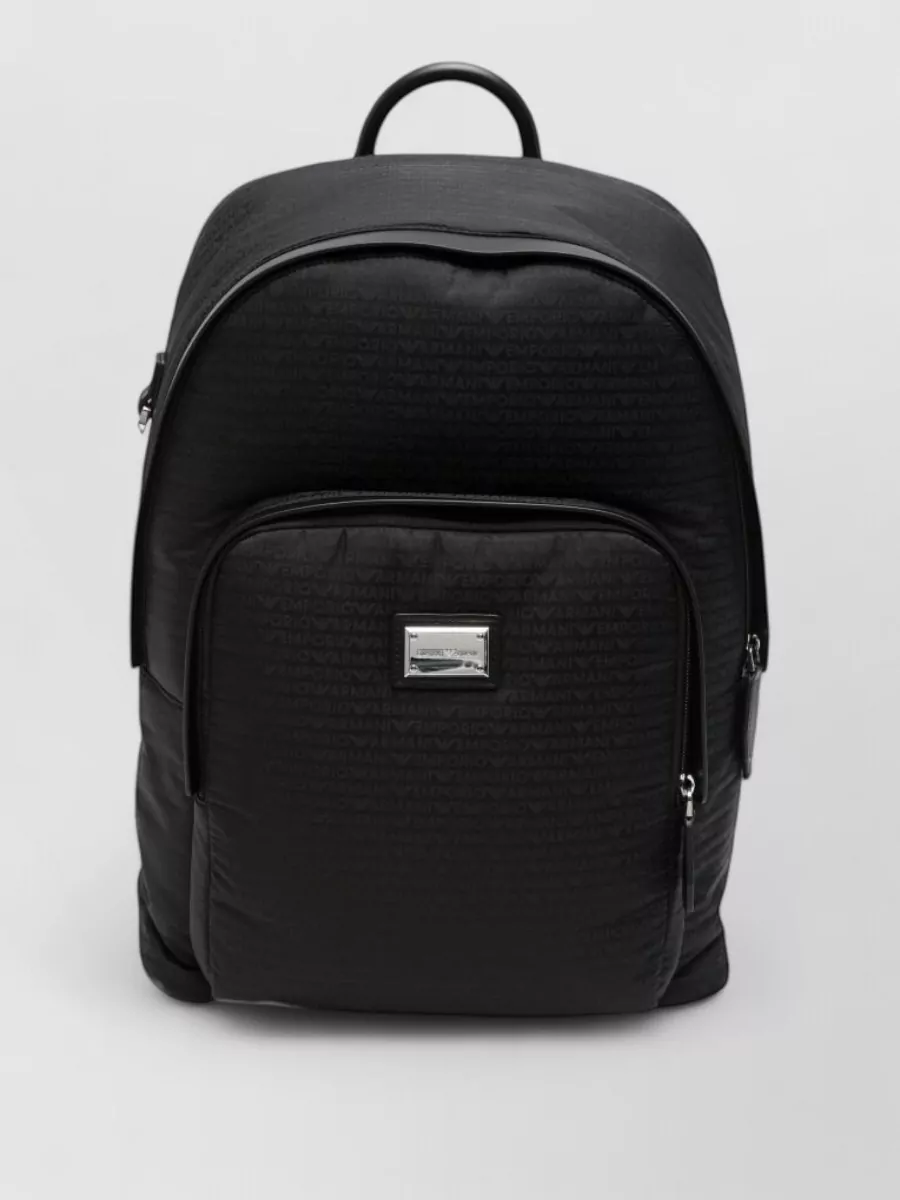 Emporio Armani logo print backpack