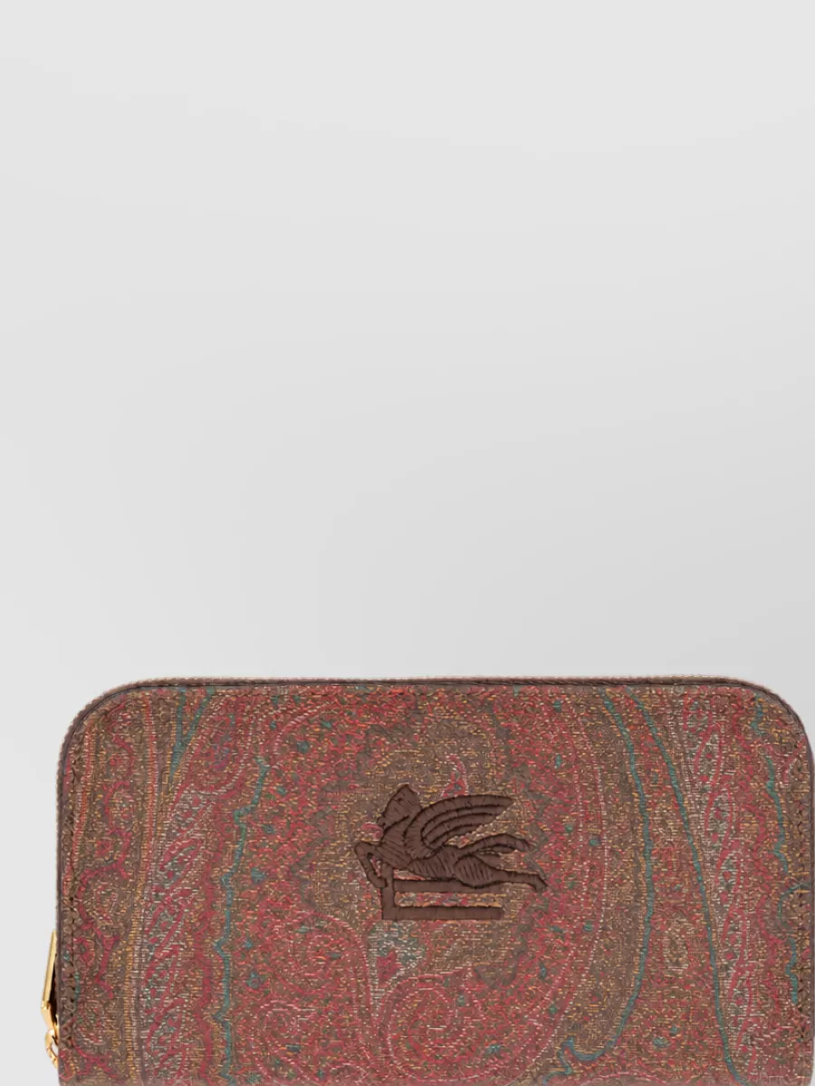 Etro coated canvas wallet