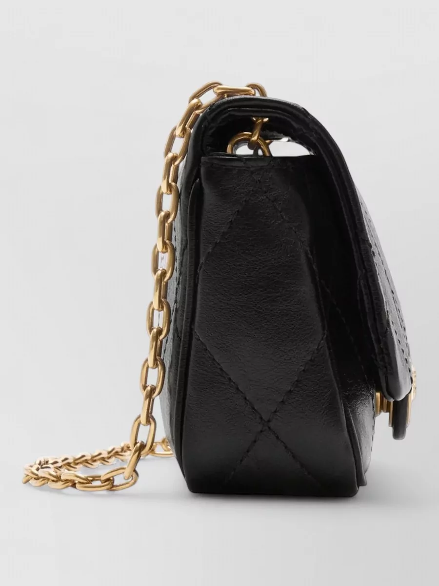 Burberry Chain Strap Quilted Leather Satchel