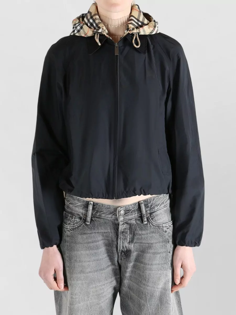 Burberry Cropped Hooded Jacket